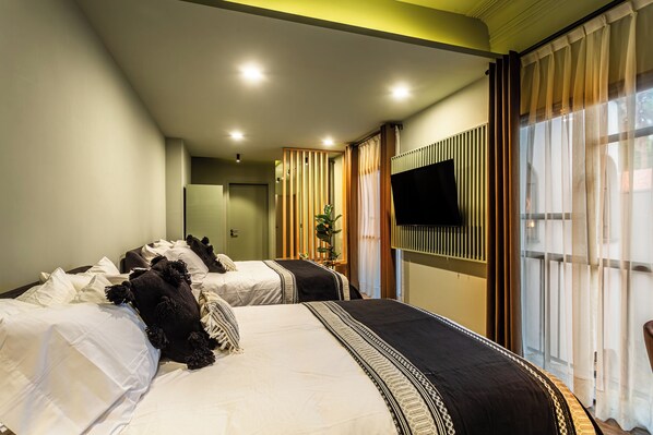 Premier Double | 1 間臥室、義大利 Frette 床單、高級寢具、羽絨被