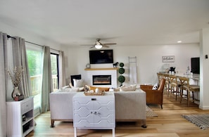 Smart TV, chimenea