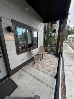 Terrace/patio - Downtown condo in Columbia Falls, minutes from Glacier National Park (Columbia Falls)
