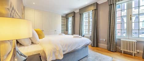 1 bedroom, desk, blackout curtains, iron/ironing board