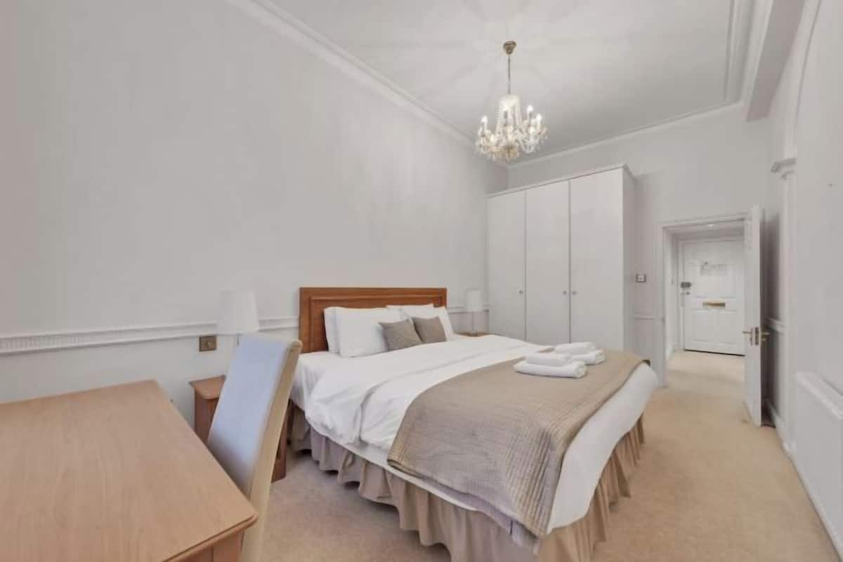 Desk, blackout curtains, iron/ironing board, free WiFi