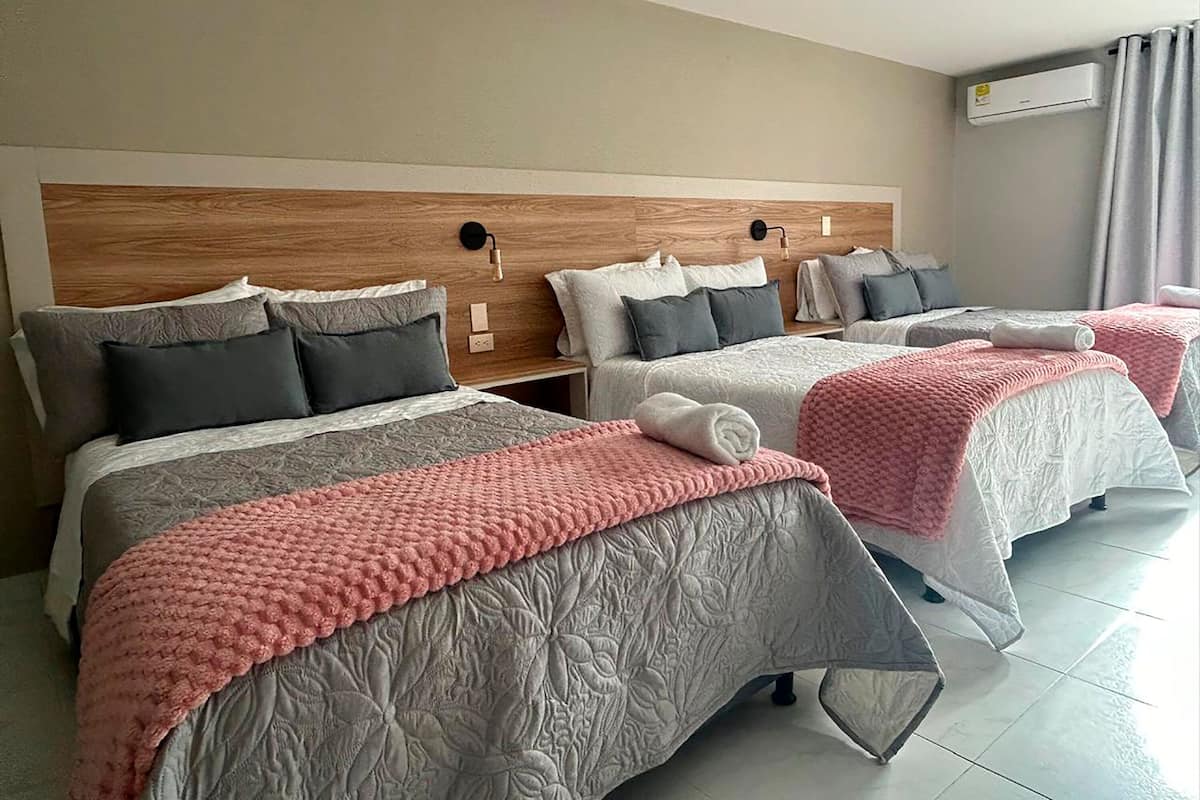 Premium bedding, down duvets, memory-foam beds, individually furnished