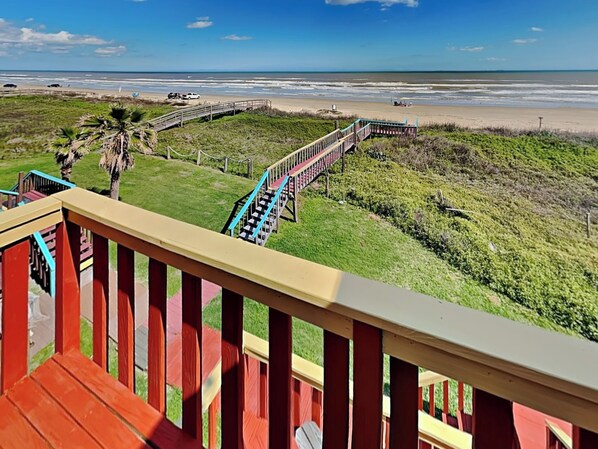 House, Multiple Beds, Balcony, Ocean View (Beachfront Sandcastle) | View from room - Beachfront Sandcastle (Freeport)