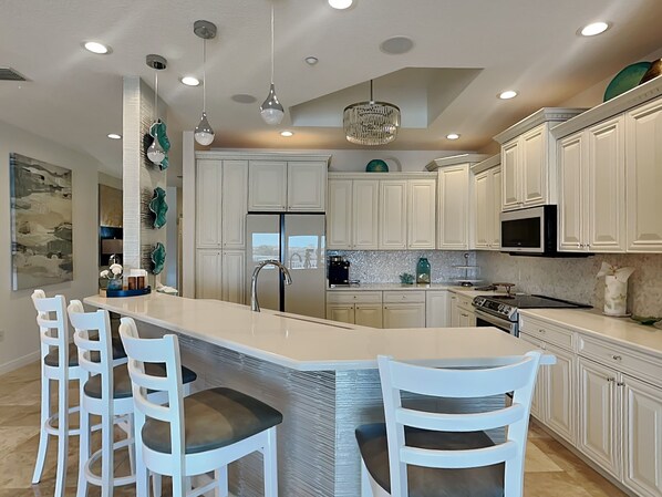 Studio, Multiple Beds, Balcony, Ocean View (#203 - No Pets Allowed) | Private kitchen | Coffee/tea maker - Brightwater 203 by Distinctive Beach Rentals (Clearwater Beach)