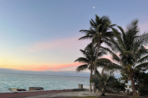 Blick von der Unterkunft