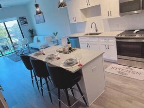 Luxury Apartment, 2 Bedrooms, Accessible, Kitchenette | Private kitchen - Group Lux great for up to 8 guests (West Palm Beach)