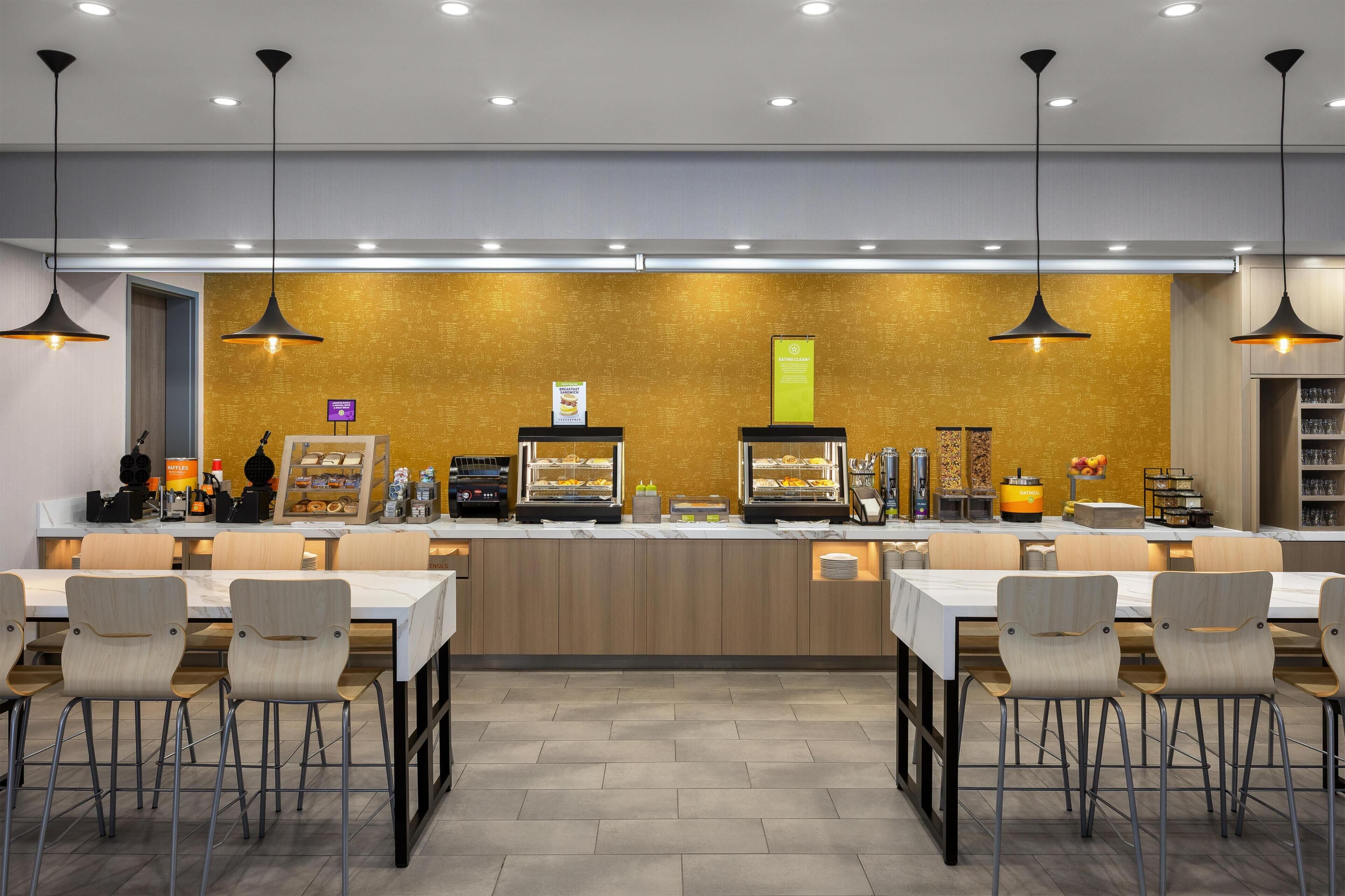 Free daily buffet breakfast
