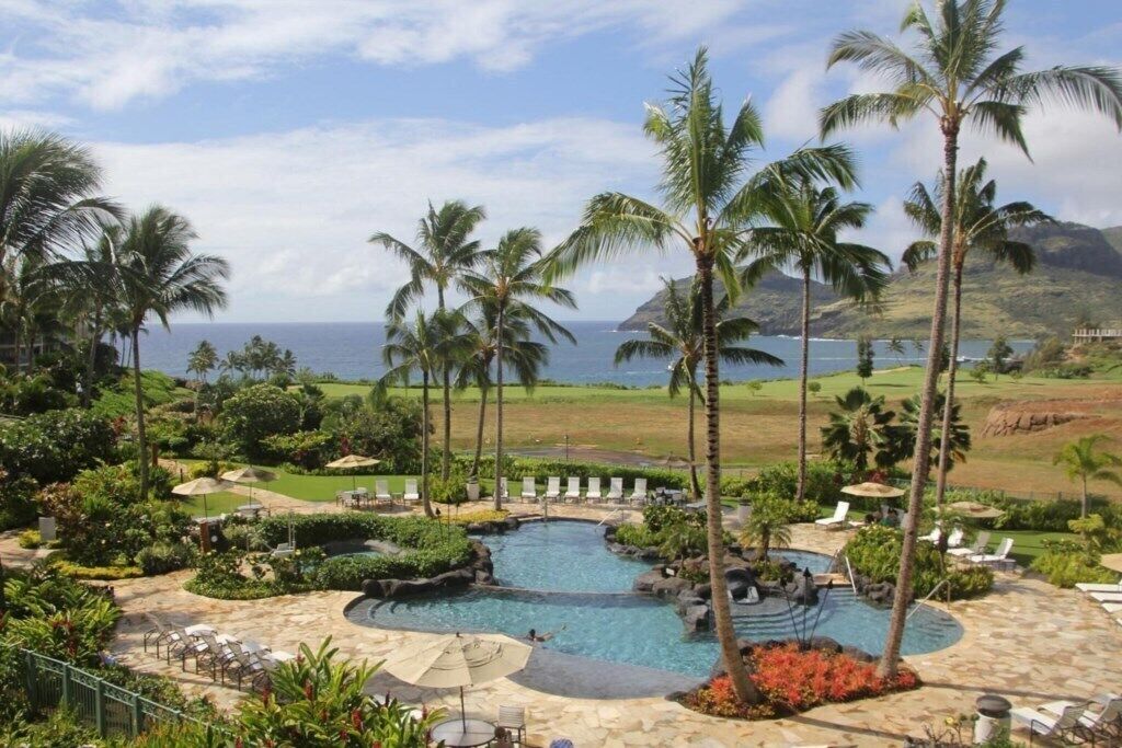 A heated pool
