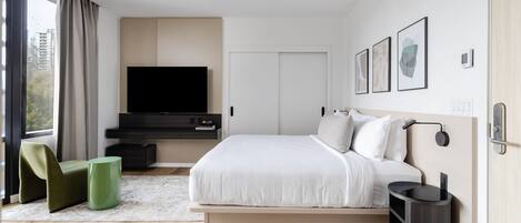 Estudio | Ropa de cama de alta calidad, camas con pillow-top y cortinas blackout