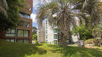 Vista frontal de la propiedad