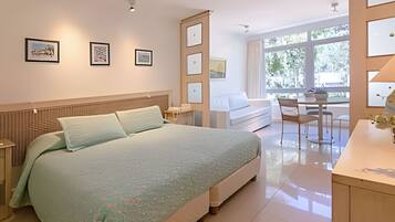 อพาร์ทเมนท์ | 1 ห้องนอน, เครื่องนอนระดับพรีเมียม, ห้องพักตกแต่งอย่างมีเอกลักษณ์