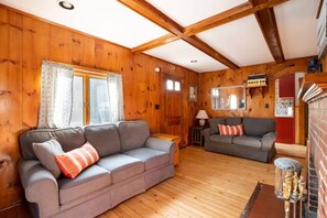 TV, fireplace, DVD player