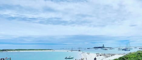 En la playa