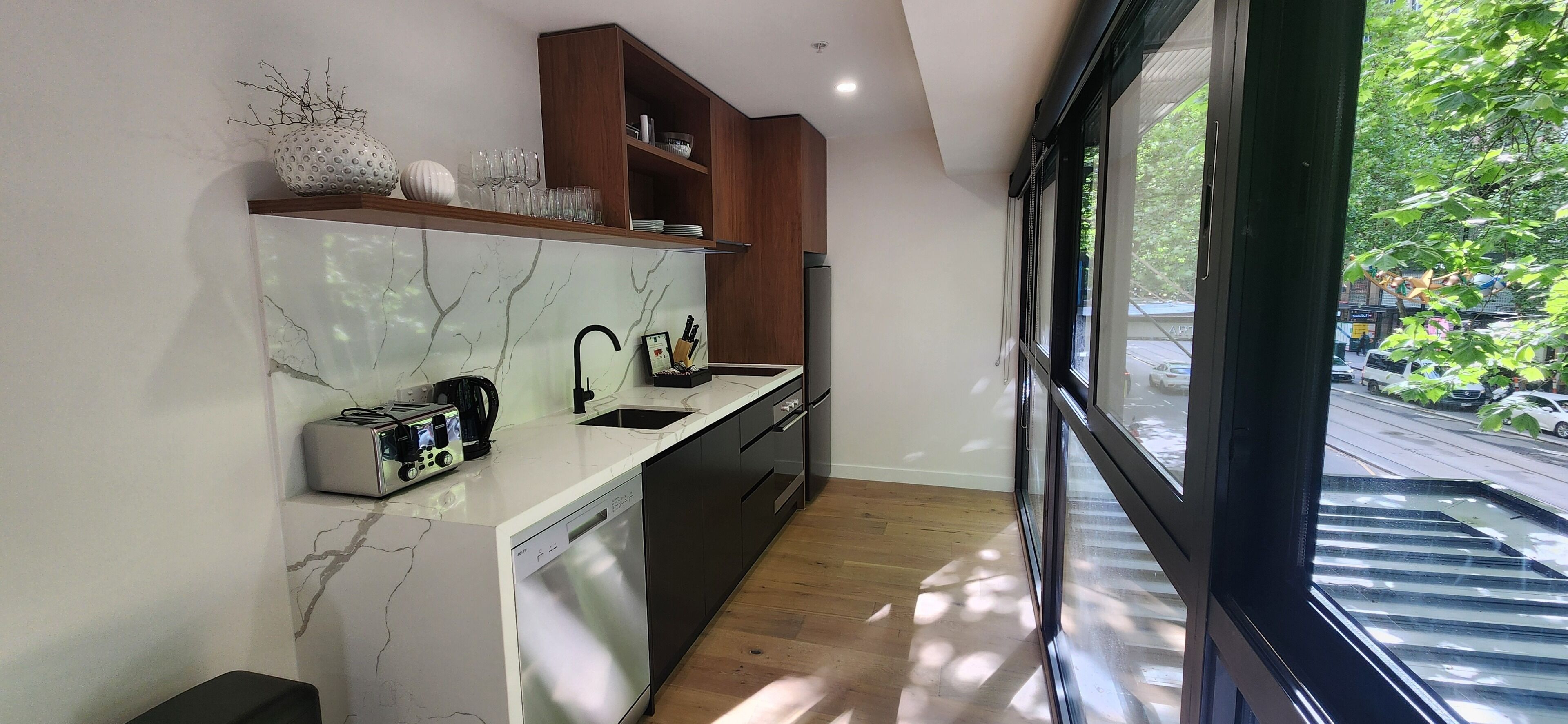 Microwave, oven, stovetop, dishwasher