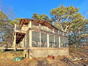 Exterior - Nestled among the pitch pines, southern exposure, steps from Old Wharf beaches! (Wellfleet)