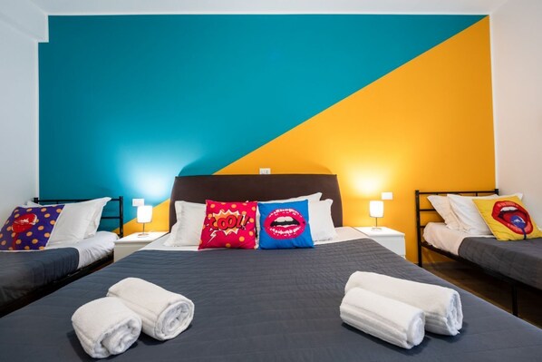 1 habitación, tabla de planchar con plancha, wifi y ropa de cama 