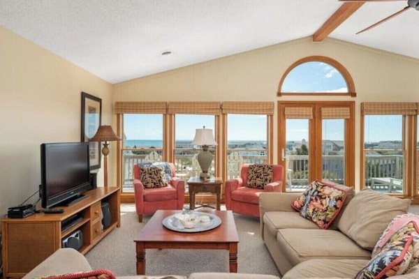 Smart TV, books, stereo