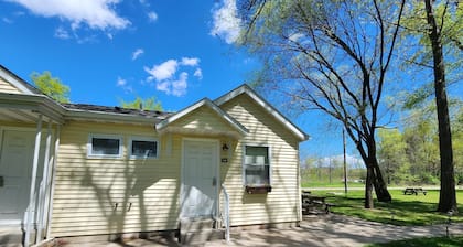 Studio cottage at Lake Road Campground, near the Majestic Mississippi River.