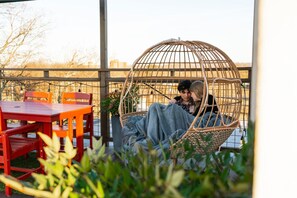 屋外ダイニングエリア