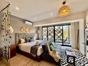 デラックス スタジオ | セーフティボックス (室内)、WiFi (無料)、ベッドシーツ