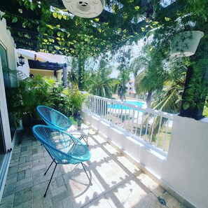 Terrace/patio - Penthouse en Bavaro Capacidad Para 8 Personas. Wifi 5g Gratis. Super Céntrico (Bávaro)