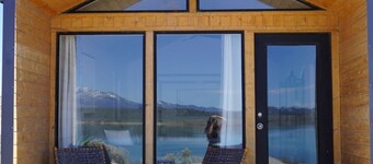 King Bed-Firepit-Shade-Chairs-Dark Skies