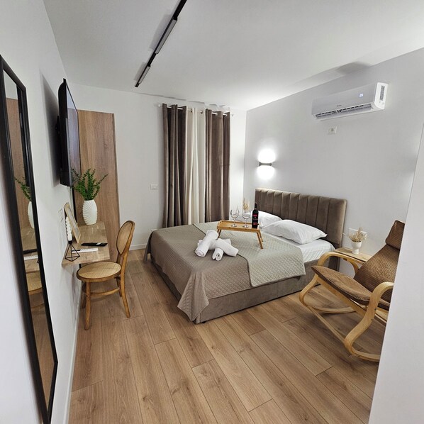 Studio | Premium bedding, down duvets, memory-foam beds, individually decorated