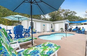 Et oppvarmet basseng