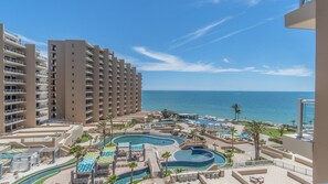 Una piscina riscaldata