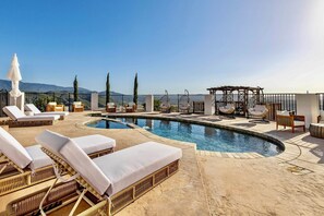 Outdoor pool, a heated pool - Temecula Vineyard View Mansion-AMAZING VIEWS, Pool/Hot Tub, 10 Acres, Mini Golf (Temecula)