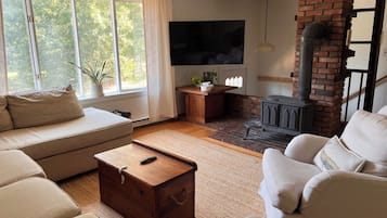 Smart TV, chimenea