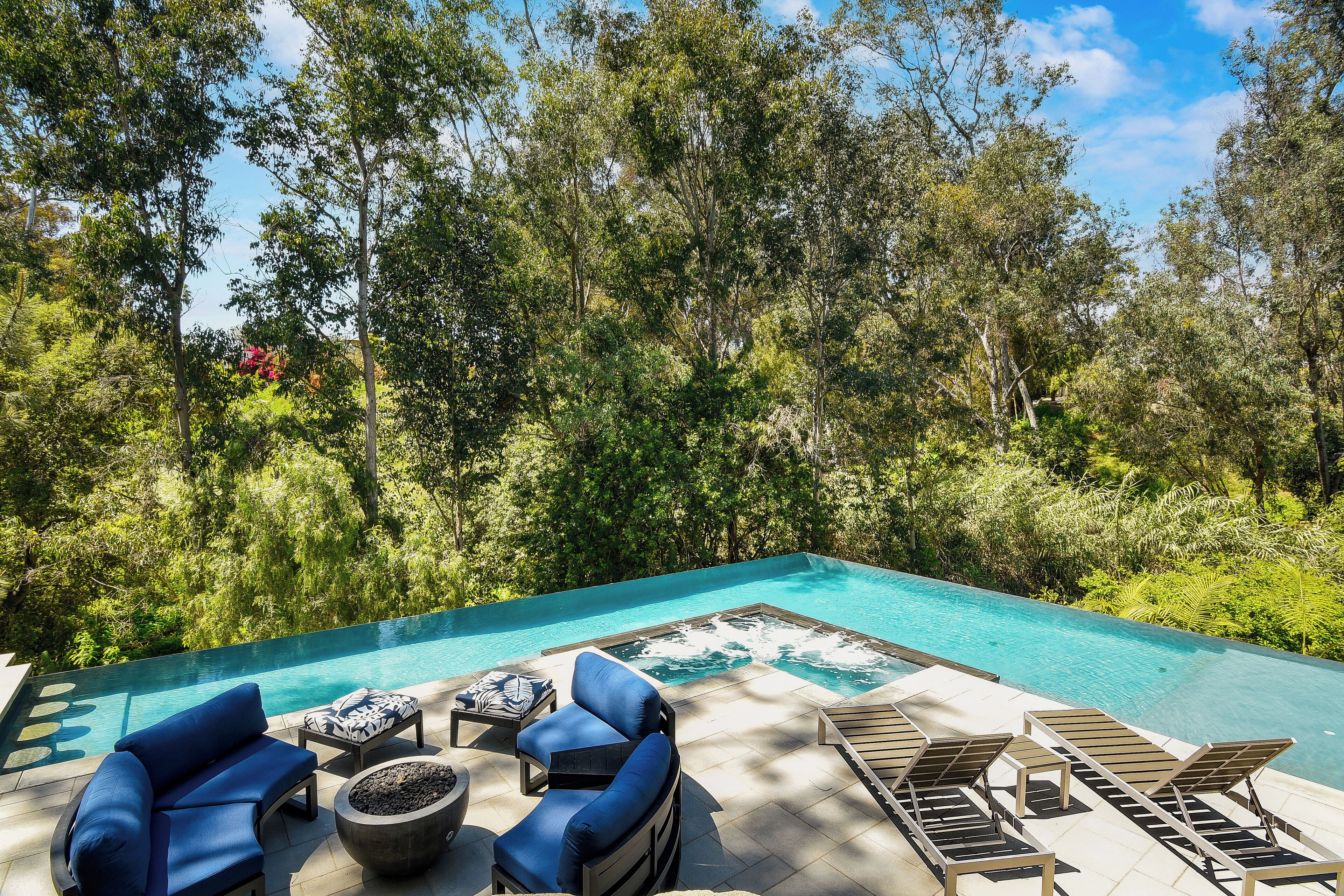 Backyard + pool