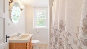A bathroom with a sink, mirror, and toilet.