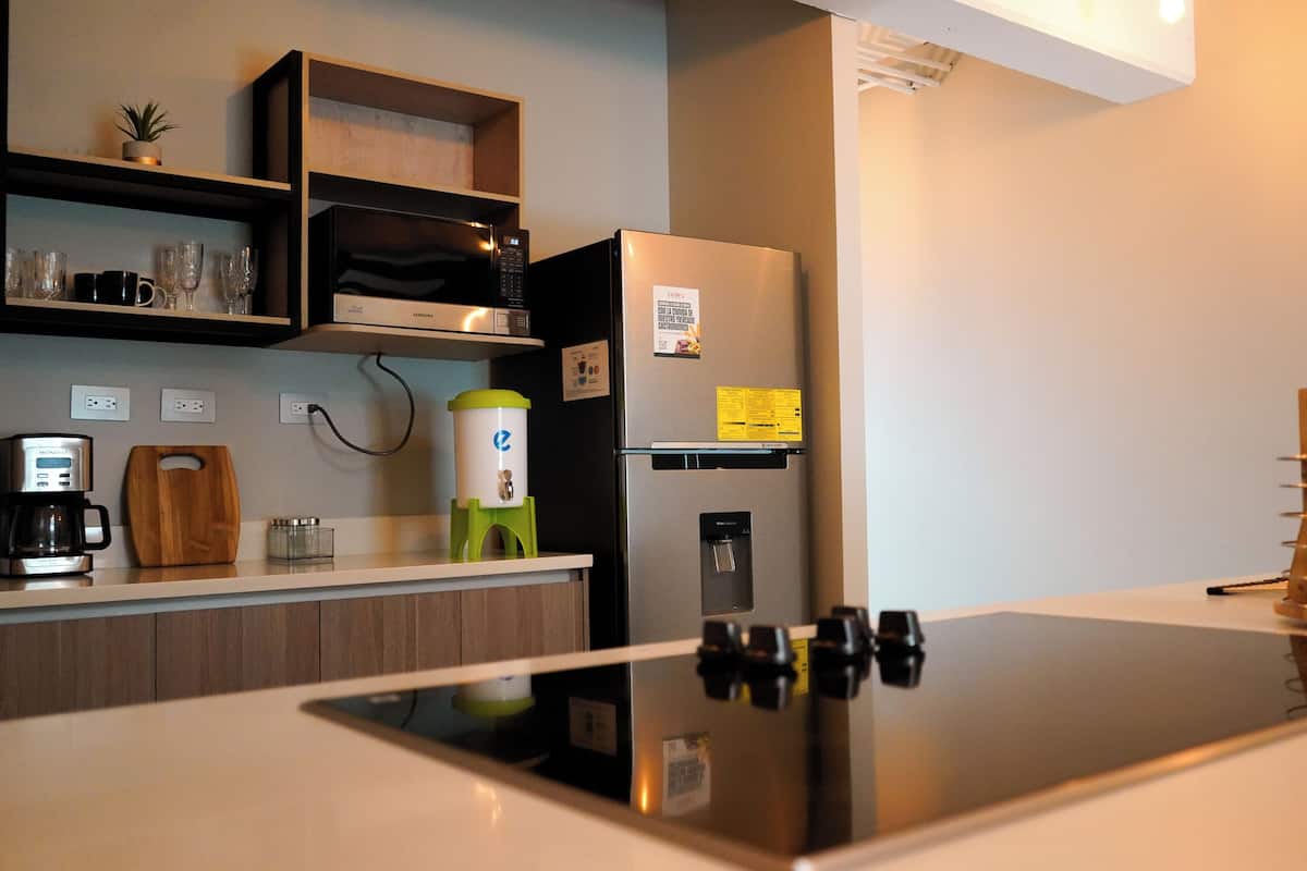 Loft (B1 Sencillo) | Private kitchen | Full-size fridge, microwave, oven, dishwasher