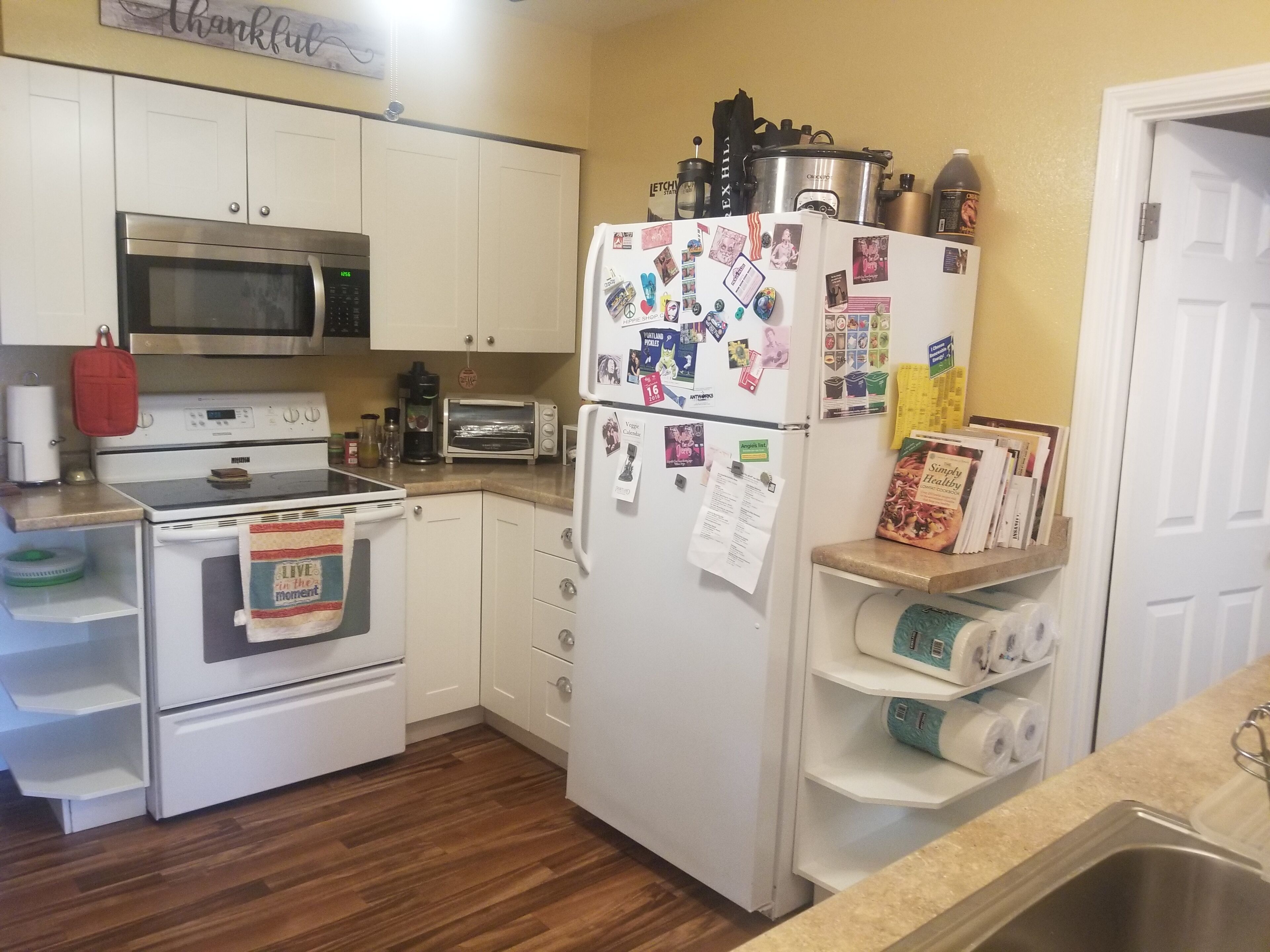 Microwave, oven, stovetop, dishwasher