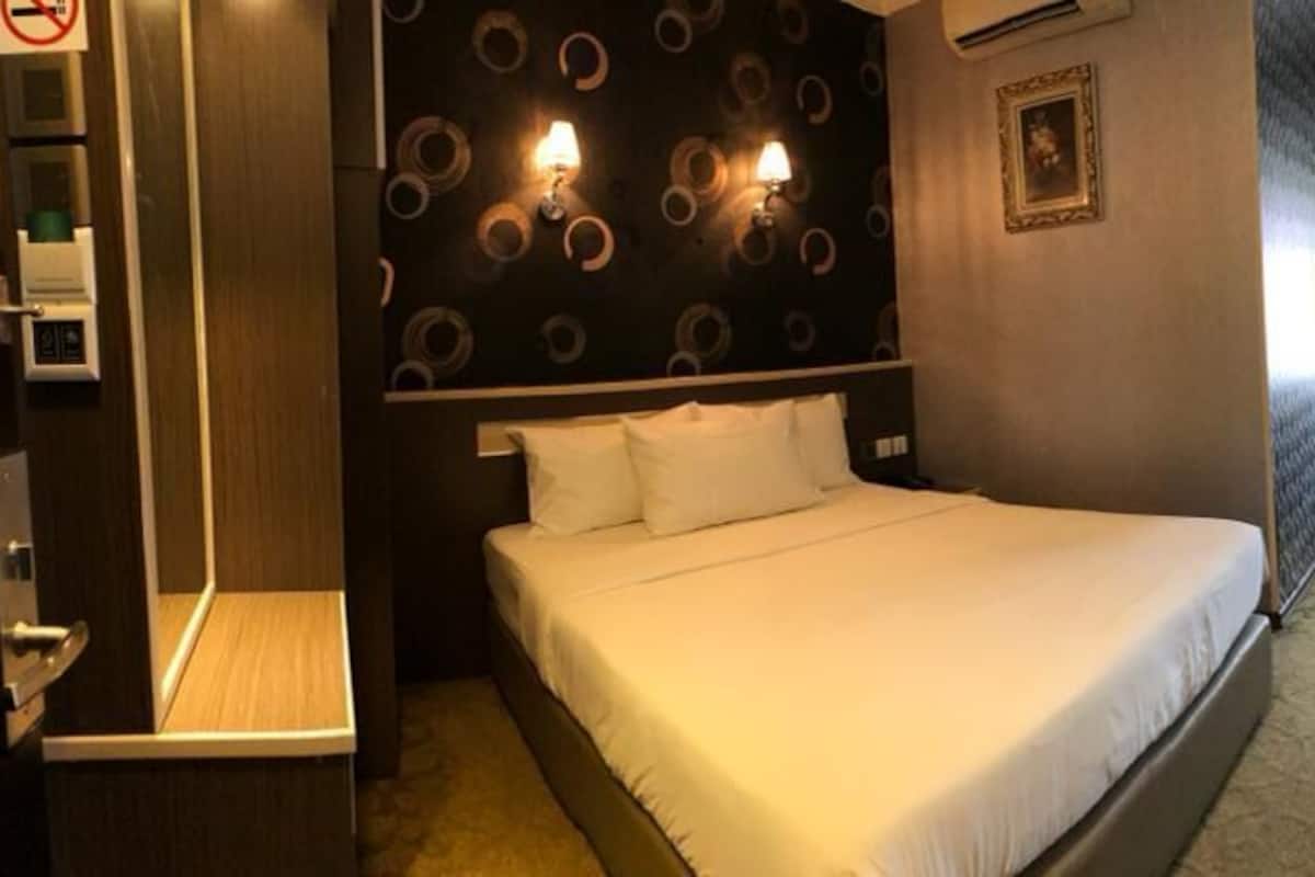 Habitación Grand, 1 cama de matrimonio | 1 dormitorio, caja fuerte, tabla de planchar con plancha y wifi gratis