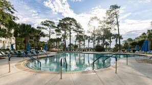 A heated pool