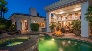 A heated pool