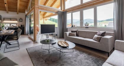 Lovely ski in-ski out chalet with a play area