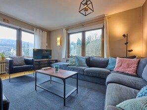 Télévision, lecteur de DVD, baby-foot, table de tennis de table