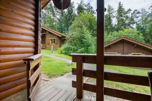 Terrace/patio - Apartment 'Blockhaus Hedwig Zwei' with Shared Pool, Private Terrace and Wi-Fi (Stamsried)