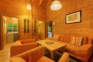 Interior - Apartment 'Blockhaus Hedwig Zwei' with Shared Pool, Private Terrace and Wi-Fi (Stamsried)