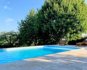 A heated pool