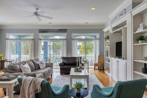 TV connectée, table de tennis de table, espaces bureaux