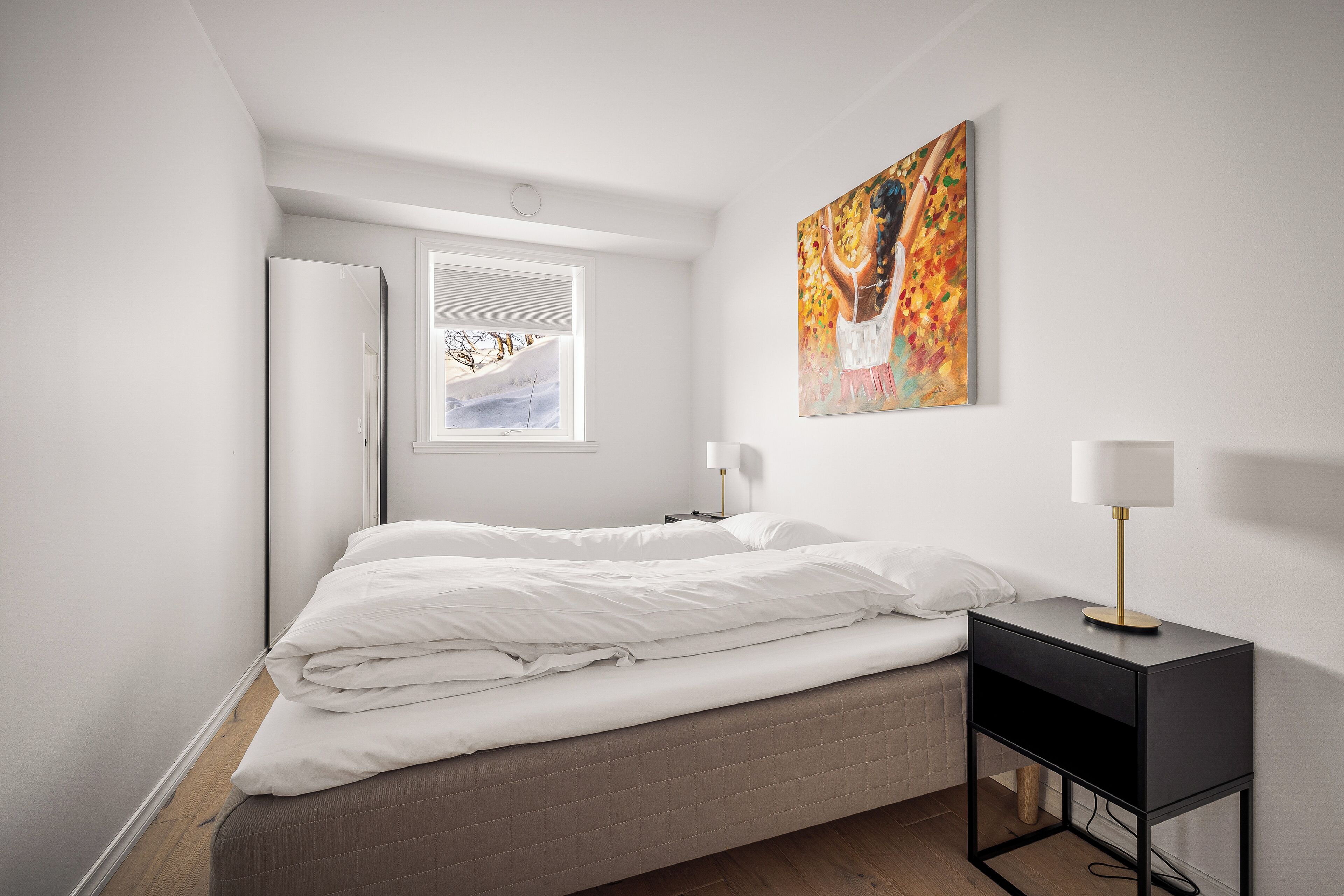 Leilighet med fjellutsikt 2 soverom, 4 personer(Sengetøy og håndklær er ikke inkludert) | Blackout drapes, soundproofing, iron/ironing board, free WiFi