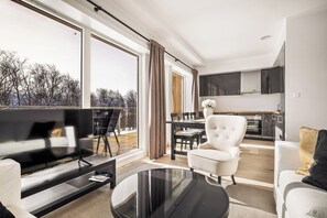 Leilighet med fjellutsikt 3 soverom, 6 personer (Sengetøy og håndklær er ikke inkludert) | Coin séjour