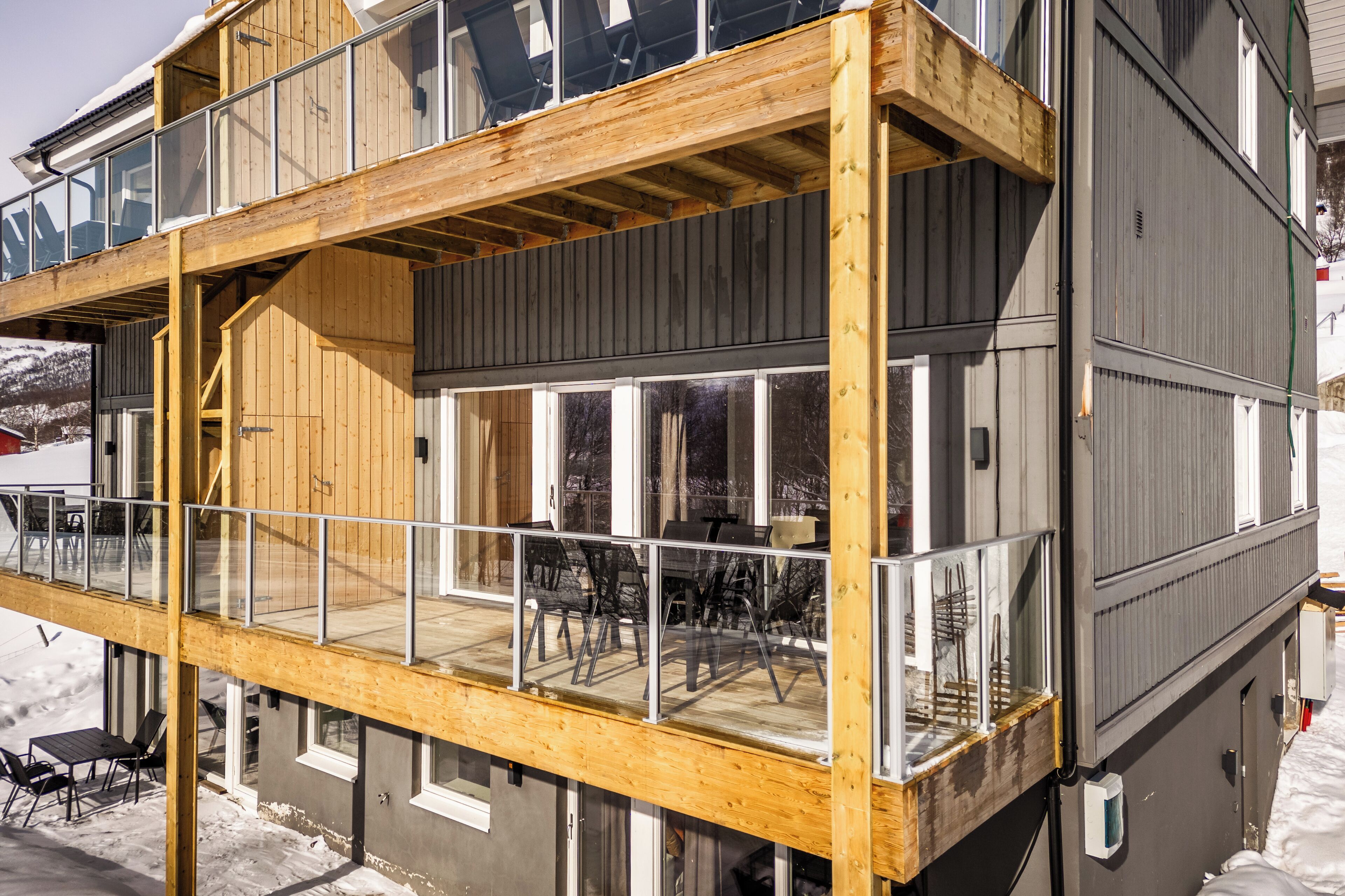 Leilighet med fjellutsikt 3 soverom, 6 personer (Sengetøy og håndklær er ikke inkludert) | Terrace/patio