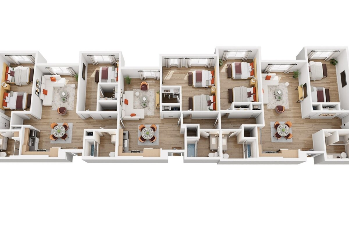 Five Bedroom Residence | Hypo-allergenic bedding available, in-room safe, laptop workspace