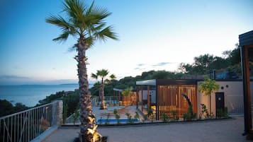 Casa rodante exclusiva, vista al mar | Terraza o patio