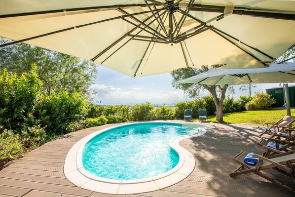 Pool - Villa Gelso with pool, sauna and breathtaking views (Ostra)